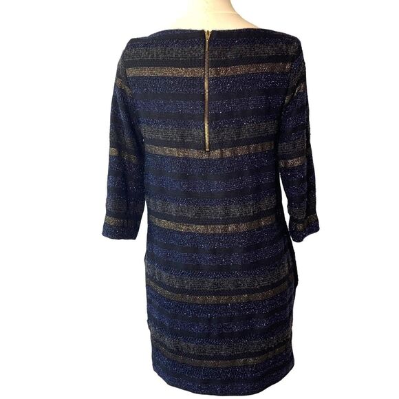 Zara Women's Black and Gold Dress - Picture 5 of 8